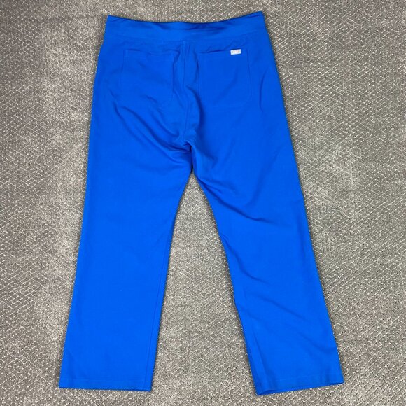 Figs Livingston Scrub Pants Womens Large Petite Blue Technical Collection LP - Picture 3 of 11